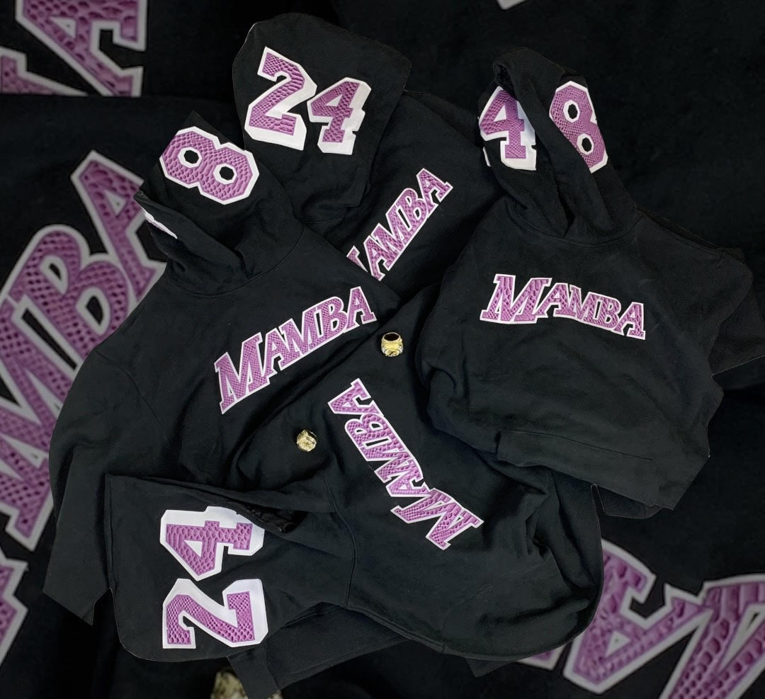 Faux Snakeskin Black Mamba Hoodie