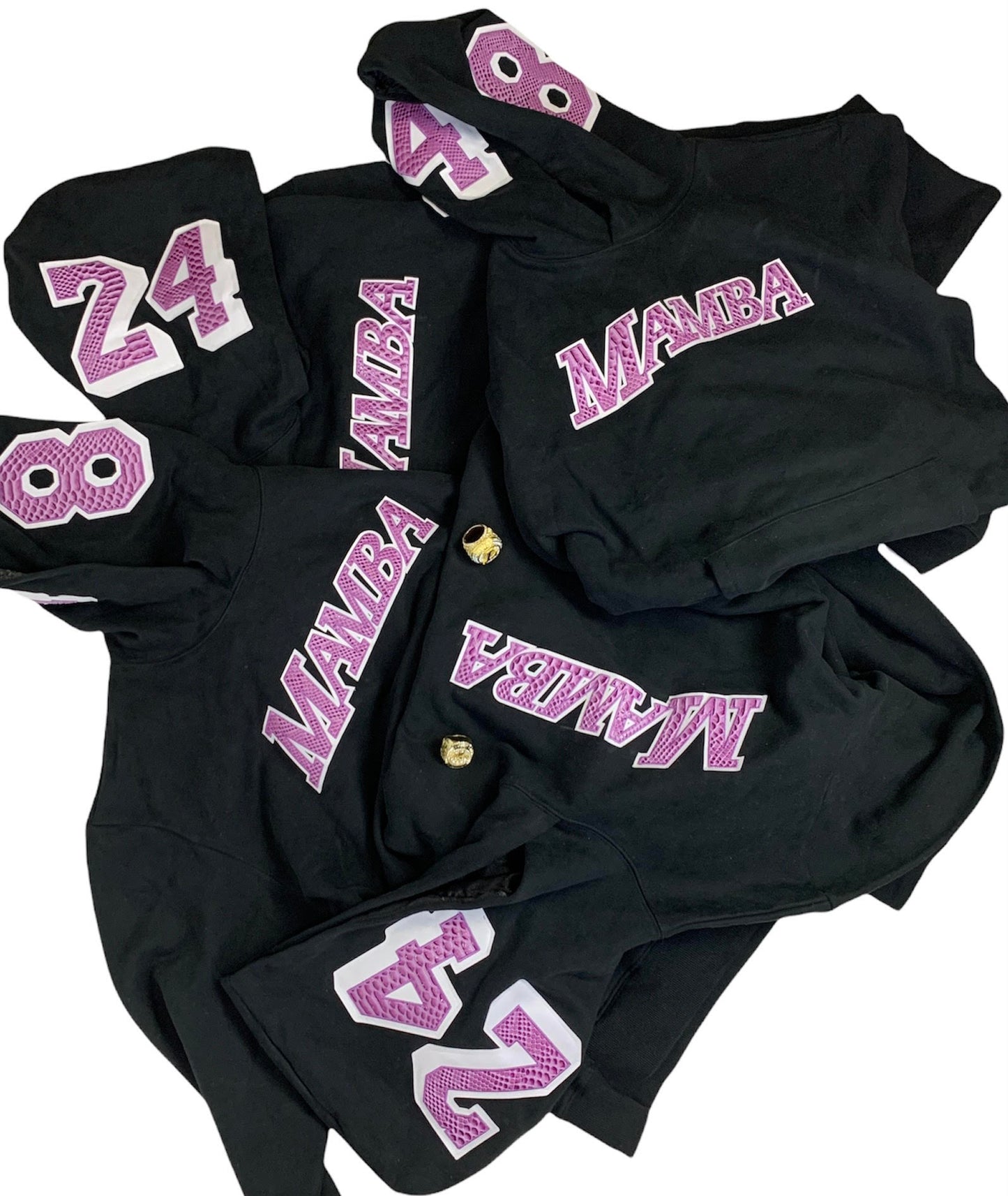 Faux Snakeskin Black Mamba Hoodie
