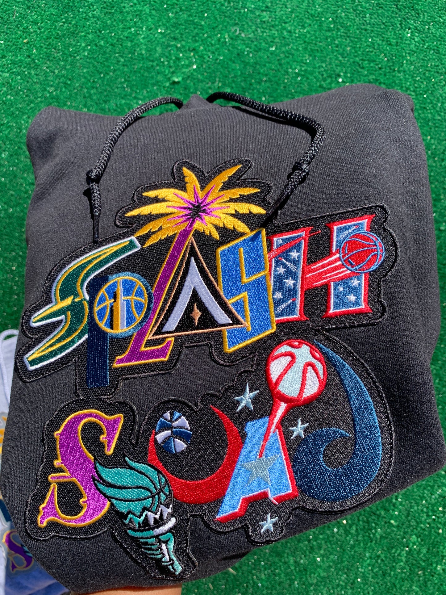 Splash Squad "The W" Black Embroidered Hoodie