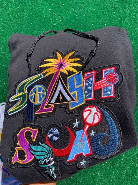 Splash Squad "The W" Black Embroidered Hoodie